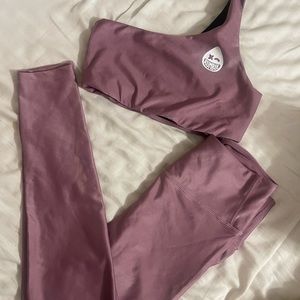 Rumble noli yoga rumble liquid legging - blush Size Small